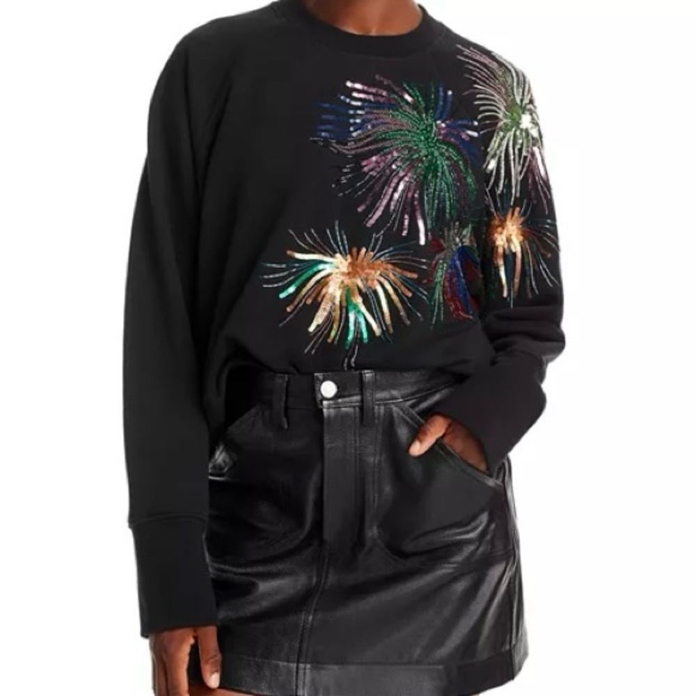 Essentiel Antwerp For Anthropologie
Floral Embellished Raglan Sleeve Sweatshirt